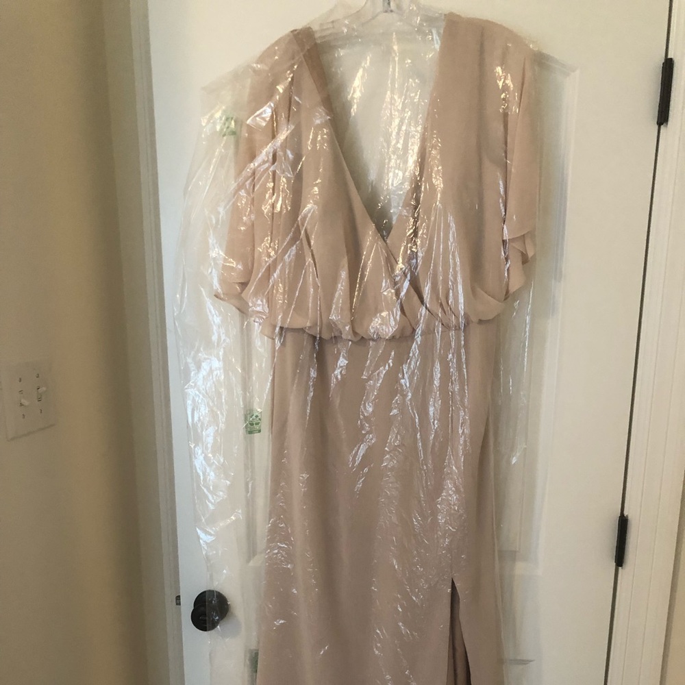 Watters French Vanilla Size 20 Bridesmaid Dress